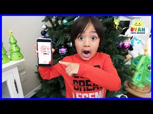 Ryan Facetime Santa Claus and he surprise Ryan with Christmas Presents! - Videos For Kids