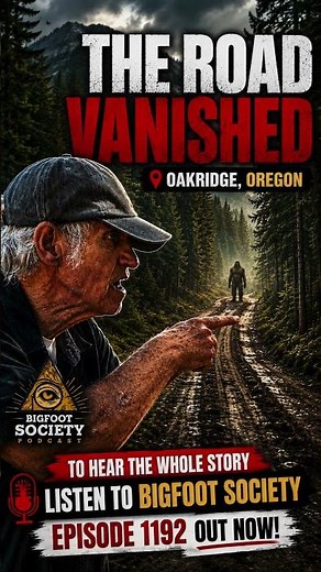 A Bigfoot standing on a road that wasn’t there weeks later