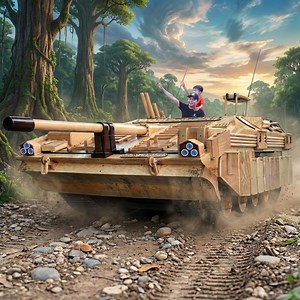 2.3M views · 17K reactions | A Father’s Gift Hand-Built STRV 103 Tank Ride #homemade #fblifestyle #diy | ND - Woodworking Art | Facebook