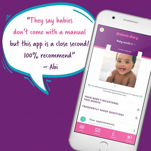 Looking for the perfect pregnancy baby app? Get weekly updates and track your baby's milestones with Emma's Diary! 🤰 | Emma's Diary