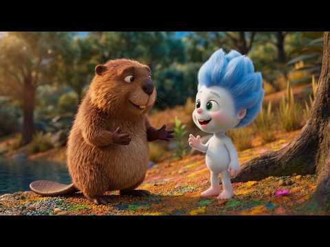 Blu's River Adventure! Helping a Little Beaver | Cute 3D Cartoon for Kids