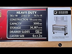 A review of the husky tools 56" workbench toolbox