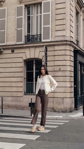 *AI-generated | Cosy autumn steps 🍂🤎 #shorts #tamaris