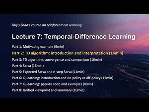 第7课-时序差分方法（Part2-TD算法介绍）【强化学习的数学原理】