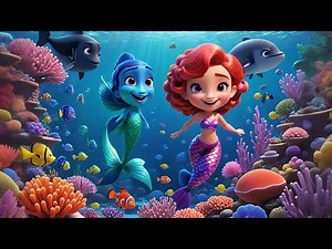 Five Little Mermaids Sing at Sea | Underwater Song for Kids | Nursery Rhymes and Baby Songs
