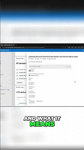 New SharePoint Update: Improved Content Alignment and Message Filtering