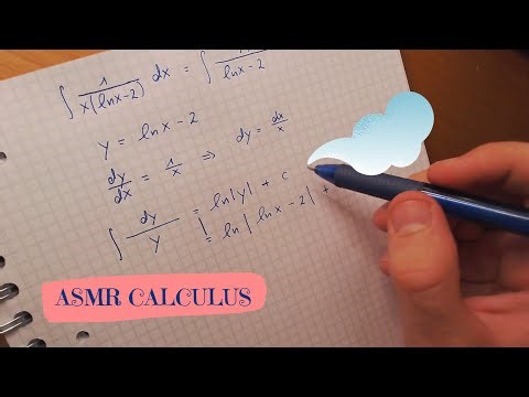 ASMR Calculus 📚 - Solving Integrals by Substitution 🖊️