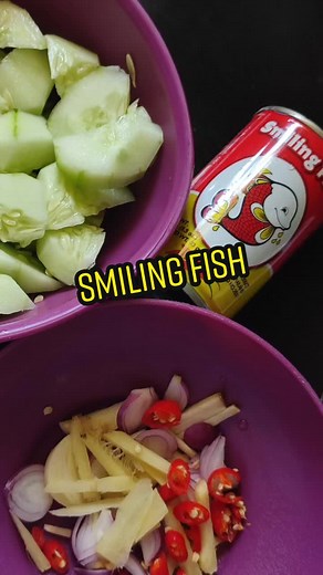 Takda terung asam pakai timun pun boleh lah. #smilingfish #fyp #dapurtehcpeng #myfoodie #tiktoksarawak #resepisimple