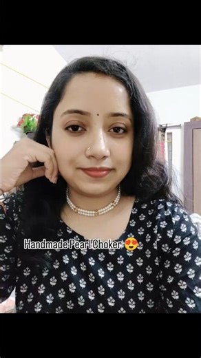Handmade Pearl Choker 💖 | From beads to beauty ✨ Handmade jewellery tutorial #fashion #pearlbeads