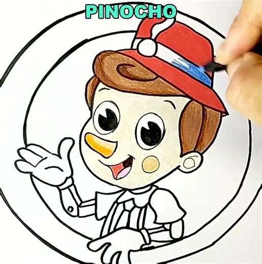 Dibujamos y Coloreamos a Pinocho | Dibujos para niños
