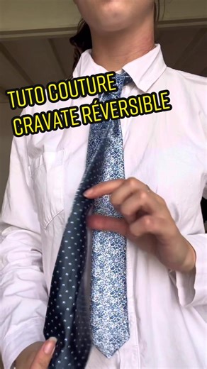 Tuto Couture débutant : la cravate réversible ! Super simple et rapide à coudre avec notre dernière nouveauté 😋 #couture #facile #couturedebutant #couturerapide #tutocouture #cravate #couturenoel #tissusprice