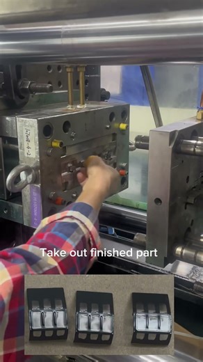 The process of over molding😆#MoldSupply #CustomMolds #mold #moldfactory #injectionmold #overmoldind