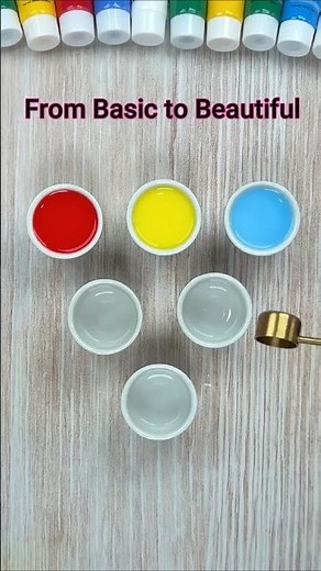 Red vs Yellow vs Blue Color Mixing | Satisfying Basic colors ASMR | ColorMixingASMR