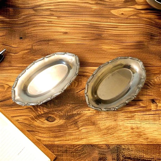 Vintage Italian Stainless Steel Tray Set, Mid-century Modern Dish, Italy Design, Stainless Steel Small Tray - Etsy