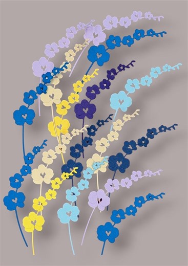 Die Cut Flower Stems, Card Making, Scrapbooking, Embellishments - Etsy