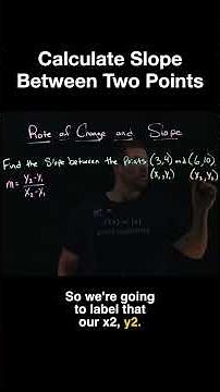 How to Find Slope Between Two Points (Step-by-Step) | Rate of Change