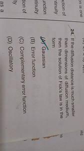 If the diffusion distance is much smaller than dimensions of di... | Filo