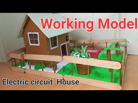 Working Model for school project | How to make Electric circuit house model | school competition