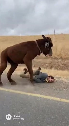 Donkey honk beep beep as donkey’s go wild when a car passes and uses its horn. Riders are toast!