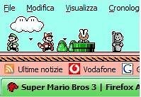 Super Mario Firefox theme