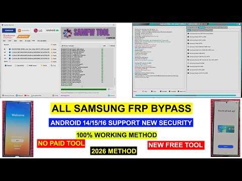 SAMSUNG FRP BYPASS ANDROID 14/15/16 FREE METHOD/GMAIL LOCK REMOVE SAMSUNG ALL MODEL FRP UNLOCK 2026