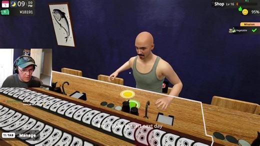 Conveyor Belt Sushi Simulator Extended First Look Live! - Our Sushi Restaurant Journey Begins! Ep. 1