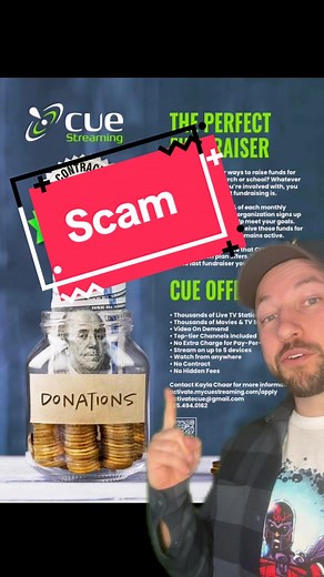 Beware of this IPTV scam - Cue streaming is an overpriced service that contacrs charities offering them pennys on the dollar. Not only that they put these charties status at risk by getting them to promote illegal IPTV #UGT #IPTV #iptvpro #foryoupage #foryou