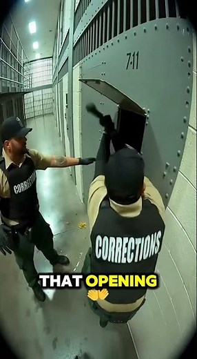 Guard's Hand Gets Caught During Cell Feeding #prison #correctionaloffice #shorts
