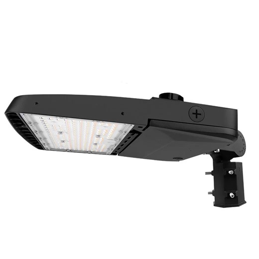 Vela I LED Parking Lot Light - Black Finish - Type IV - 150W/120W/100W/80W Selectable - UP to 22,500 Lumens -3 CCT Selectable - 120-277V - 400W Equal