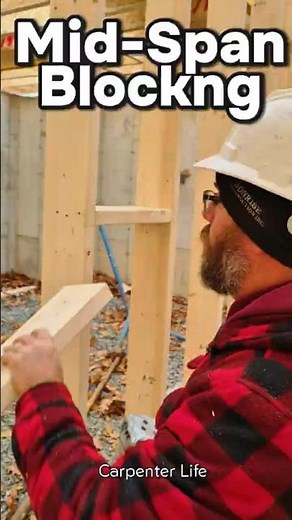 How to install mid span blocking / girt blocks