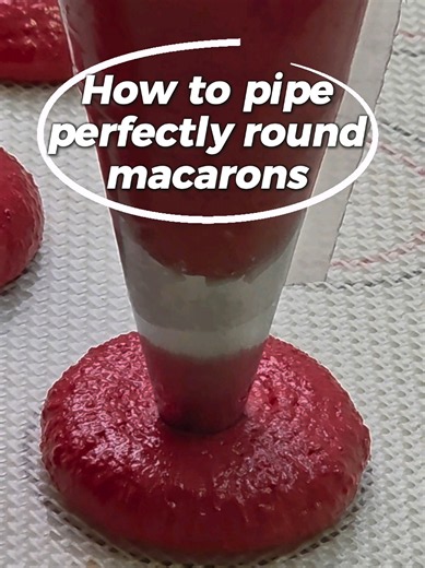 🥣 Perfect Round Macarons | Piping Tips Perfect macaron shells start with proper piping. ✔ Keep your hand at a 90° angle ✔ Start with the tip slightly above the mat (not touching) ✔ Apply steady vertical pressure ✔ Keep your hand stable from one fixed point ❌ Avoid: • Touching the mat with the tip • Piping from too high • Tilting your hand ✨ 90° hand slight gap steady pressure = perfectly round macarons #piping #bakingtips #baking #sydneymacarons #macarons