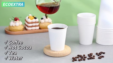 100 Pack 3 oz Paper Cups, Small Coffee Cups, Disposable Mini Bathroom Mouthwash Cups, Suitable for Party, Picnic, Travel, and Events