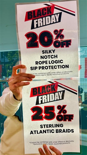 The Arborist Store on Instagram: "🖤✨ Black Friday has arrived EARLY at The Arborist Store this year — and we sure are happy to see it! ✨🖤 Get a head start on the season’s BEST savings: ⚡ 25% OFF Sterling + ABL ⚡ 20% OFF Notch, Silky, SIP Protection & Rope Logic Use code EARLYBF at checkout! 📅 Nov 17 – 26 The deals showed up early… now it’s your turn to load up your kit while they last! 🛒 Shop now at TheArboristStore.com Discounts cannot be combined with other offers. Exclusions apply to new 