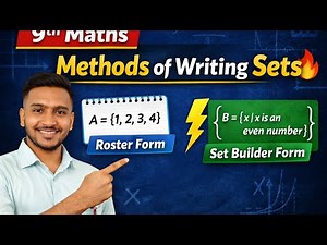 "Methods of Writing Sets Explained 🔥 Roster Form & Set Builder Form | 9th Maths SSC"