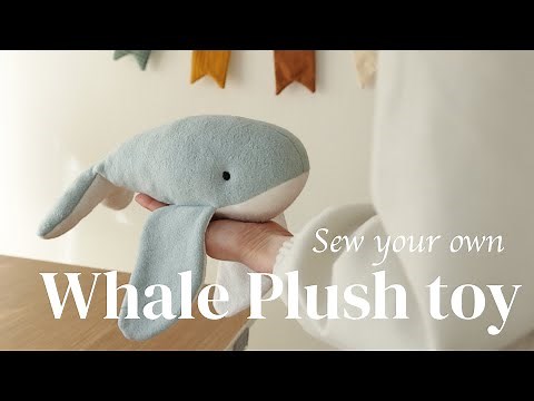 The Whale DIY kit - how to sew your own Whale Plush Toy