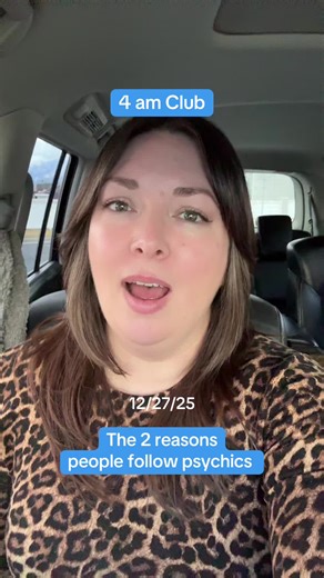 Most people who follow psychics or hire psychics for private sessions fall into one of these two categories. Which type you are determines not only your experience with the psychic, but your overall outcomes. The difference is not in the psychic (although those who are more ethical and gifted do make a difference), but whether or not you’re in your sovereignty. If you are using a psychic to bypass your responsibility, you don’t get to blame your outcome on them. #4amclub #psychic #witchtiktok #a