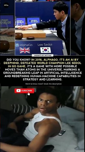 Did you know? in 2016, Alphago it's an AI by Deepmind, defeated world champion Lee Sedol in Go game.