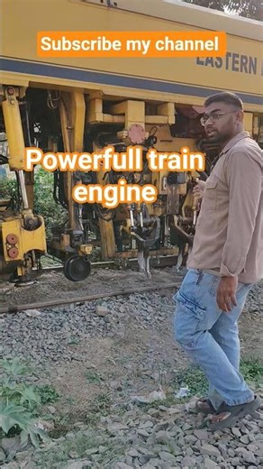 indian railway track working train .....