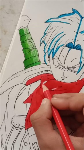 draw trunks dragonball #shots