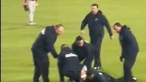 133K views · 1.3K reactions | Out of Left Field! Security Absolutely WRECKS Man Who Jumps on Field for Proposal | Sean Hannity | Facebook