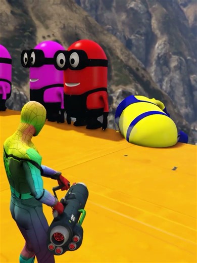 Epic Spider-Man Ragdoll Fails in GTA 5! 😆 #FunnyMoments #SpiderMan #GTA5