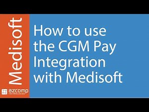 How to use the CGM Pay integration with Medisoft