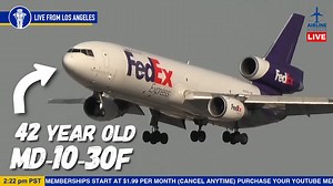 213K views · 11K reactions | 42.5 year old McDonnell Douglas MD-10-30F Reg: N321FE arrives back in Los Angeles (LAX) on November 15th, 2022 after being stored in Victorville (VCX) since August of 2022. Originally delivered to Sabena in 1980 (DC-10-30) and started service with FedEx in July of 1992. #airlinevideos #planespotting #aviationgeek #airliners #airlinevideoslive #laxairport #aviationlovers #aviationdaily #dc10 #FedEx | AIRLINE VIDEOS | Facebook