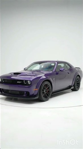 Dodge Challenger SRT Hellcat Midnight Purple Transformation 🔥 | Ultimate Custom Build #shorts
