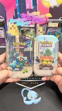 🔥 Lumiose City Mini Tin Battle! 🔥✨ Feraligatr & Budew VS. Emboar & Inkay ✨