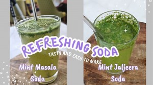 Fizz & Flavor Explosion! Refreshing Homemade Mint Masala Soda & Mint Jaljira Soda: Beat the Heat! Stay refreshed and hydrated this summer with our delightful Mint Masala Soda and Mint Jaljira Soda recipes! Bursting with the invigorating flavors of mint, spices, and tangy lemon, these fizzy beverages are the perfect antidote to scorching days. Whether you're lounging by the pool or hosting a backyard barbecue, these cooling drinks will keep you cool and satisfied. Join us as we show you how to wh