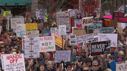 Portland's 'Hands off' protest draws large crowds opposing Trump administration policies