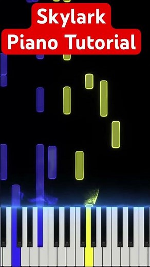 Skylark Piano Tutorial - as played by Mike del Ferro - Synthesia