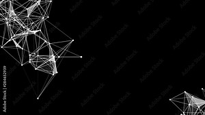 Digital technology motion background. Artificial intelligence, science, neural network connections. Stock Video