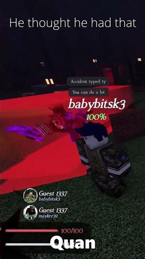 Quick Time Event #roblox #forsaken #shorts